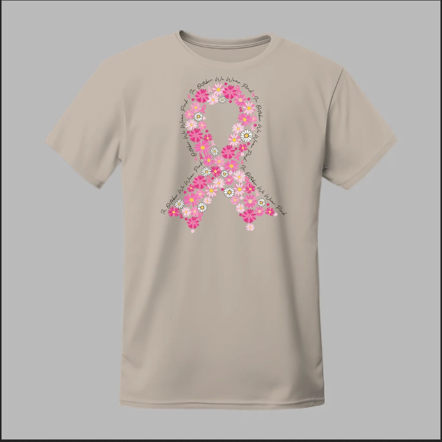 Floral Ribbon – Bold Strength Tee
