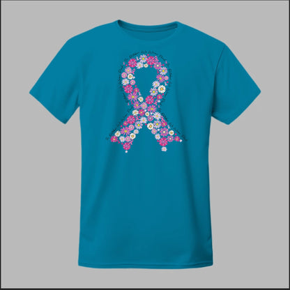 Floral Ribbon – Bold Strength Tee