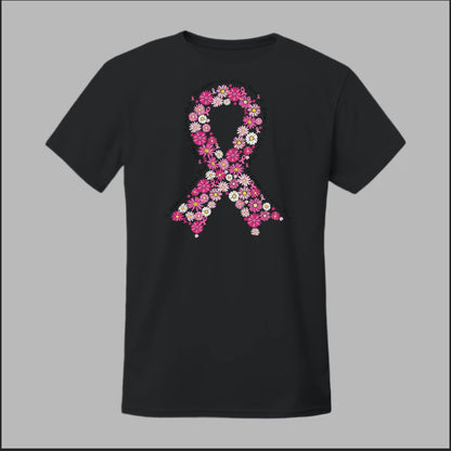 Floral Ribbon – Bold Strength Tee