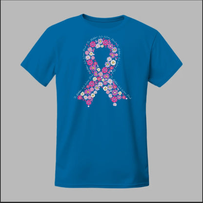 Floral Ribbon – In October We Wear Pink Tee