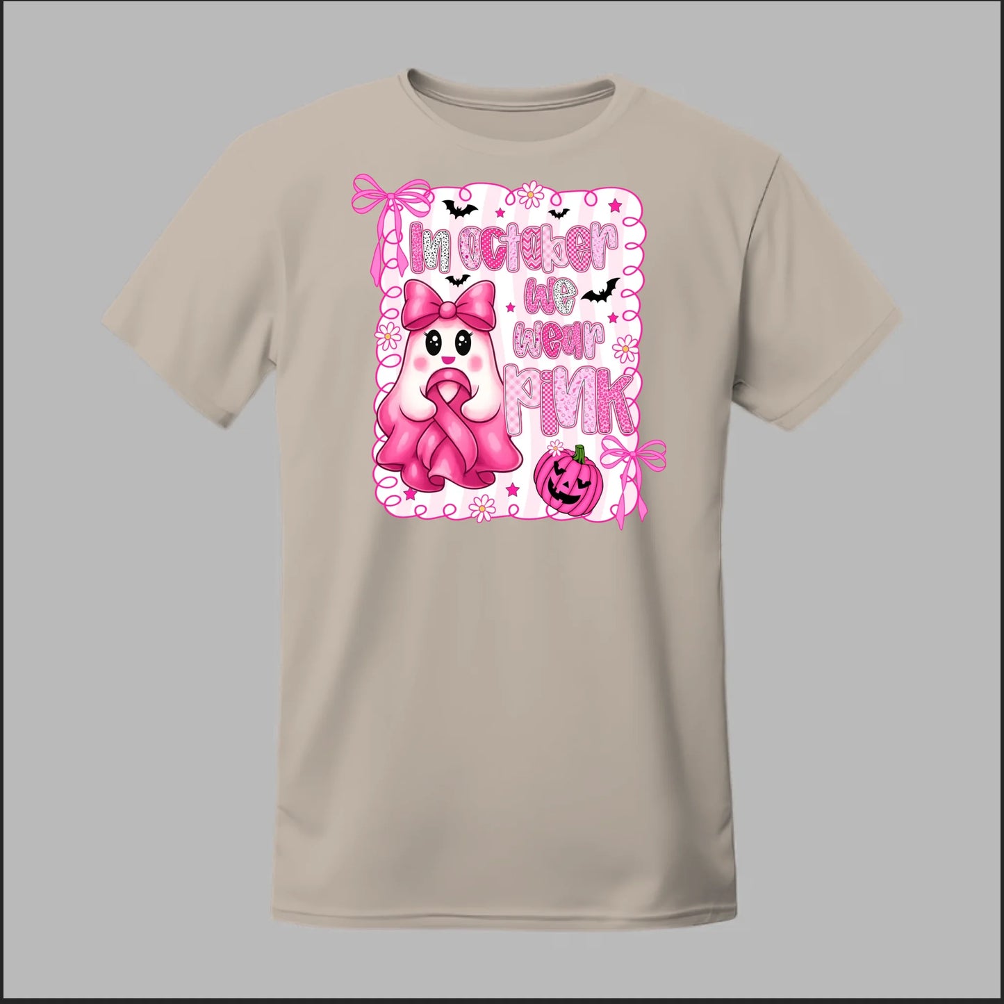 Ghostly Pink October Tee
