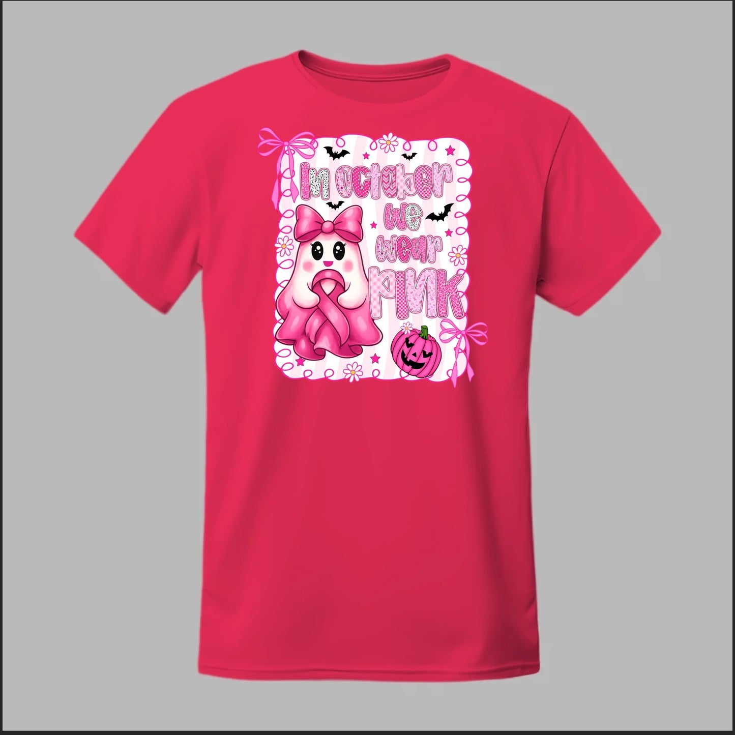 Ghostly Pink October Tee