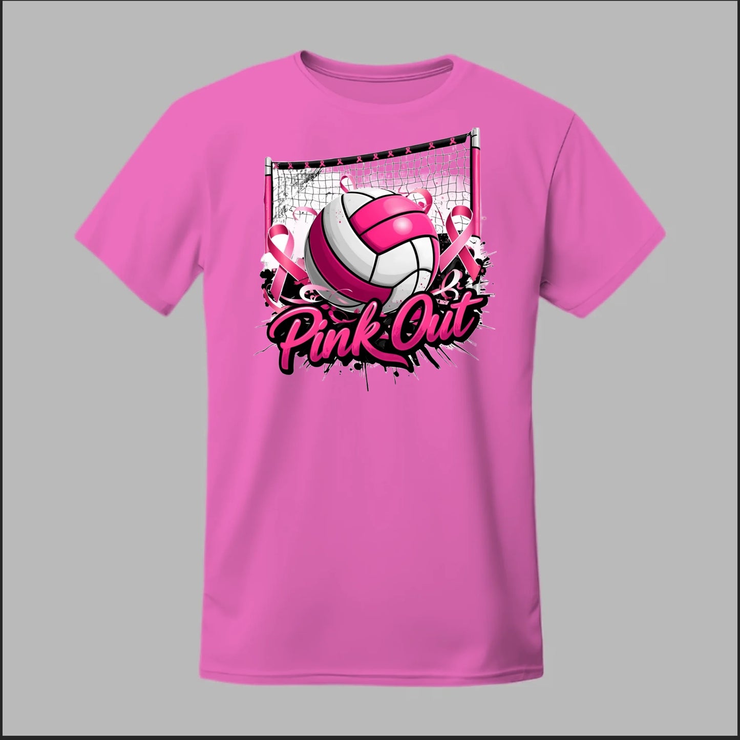 Pink Out Volleyball Tee