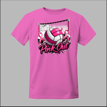 Pink Out Volleyball Tee