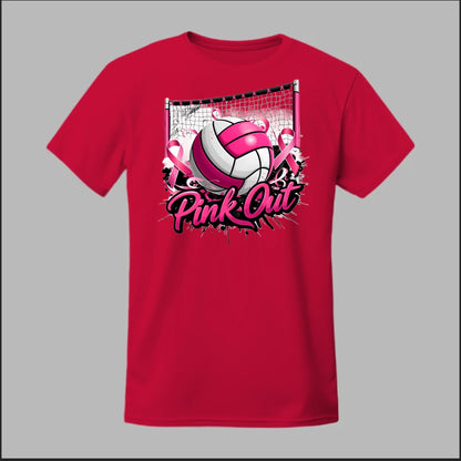 Pink Out Volleyball Tee