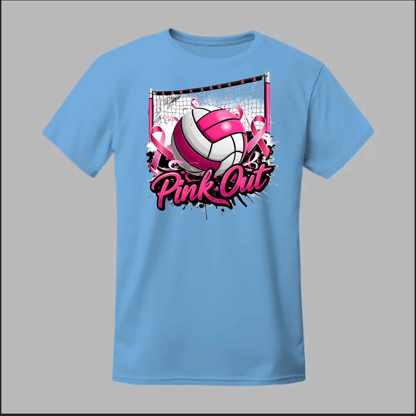 Pink Out Volleyball Tee