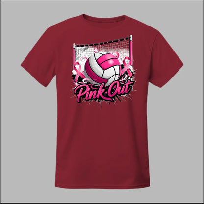 Pink Out Volleyball Tee