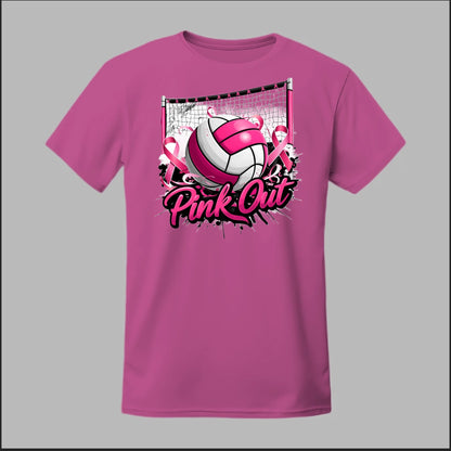 Pink Out Volleyball Tee