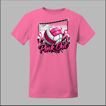 Pink Out Volleyball Tee