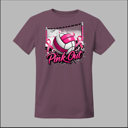 Pink Out Volleyball Tee