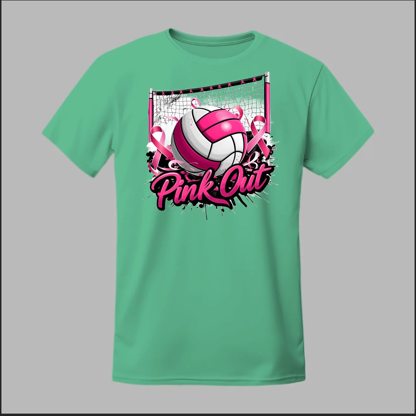 Pink Out Volleyball Tee