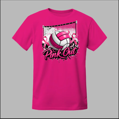 Pink Out Volleyball Tee