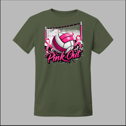 Pink Out Volleyball Tee