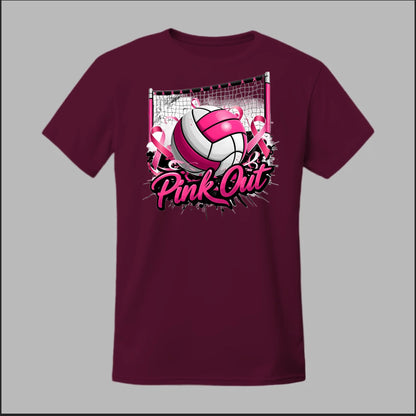 Pink Out Volleyball Tee