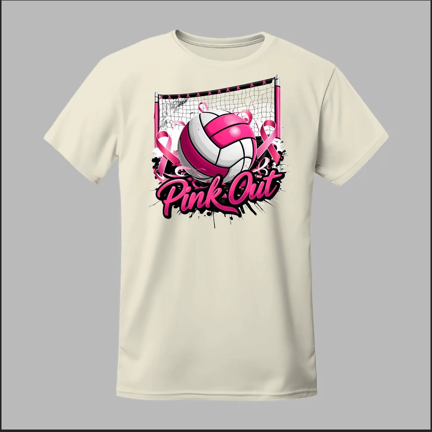 Pink Out Volleyball Tee
