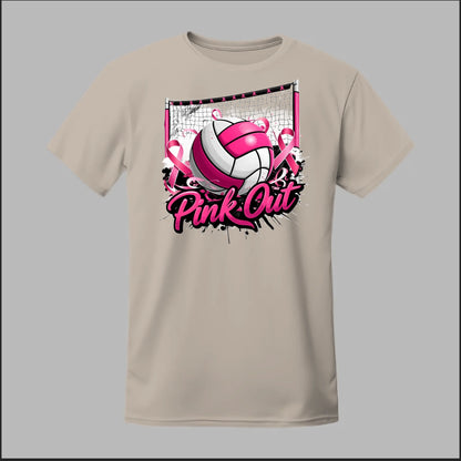 Pink Out Volleyball Tee