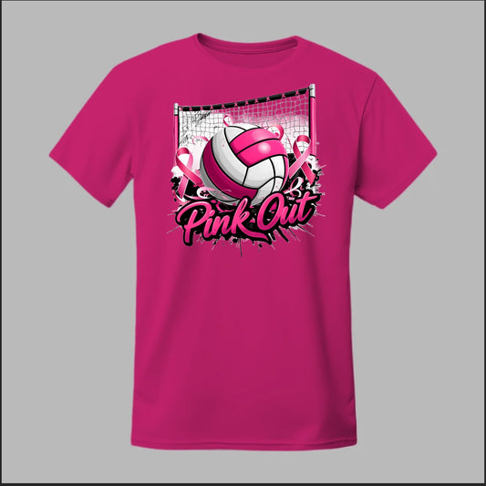 Pink Out Volleyball Tee