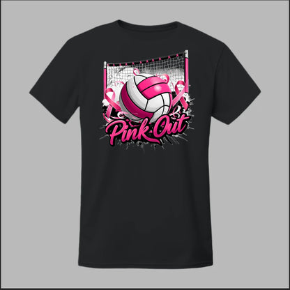 Pink Out Volleyball Tee