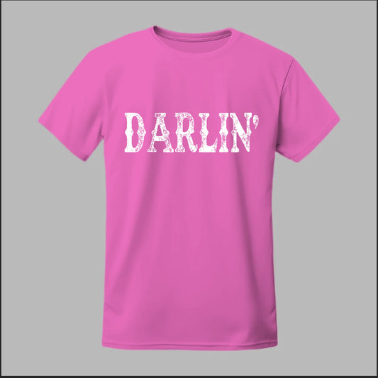 Darlin’ Distressed Western Design Tee