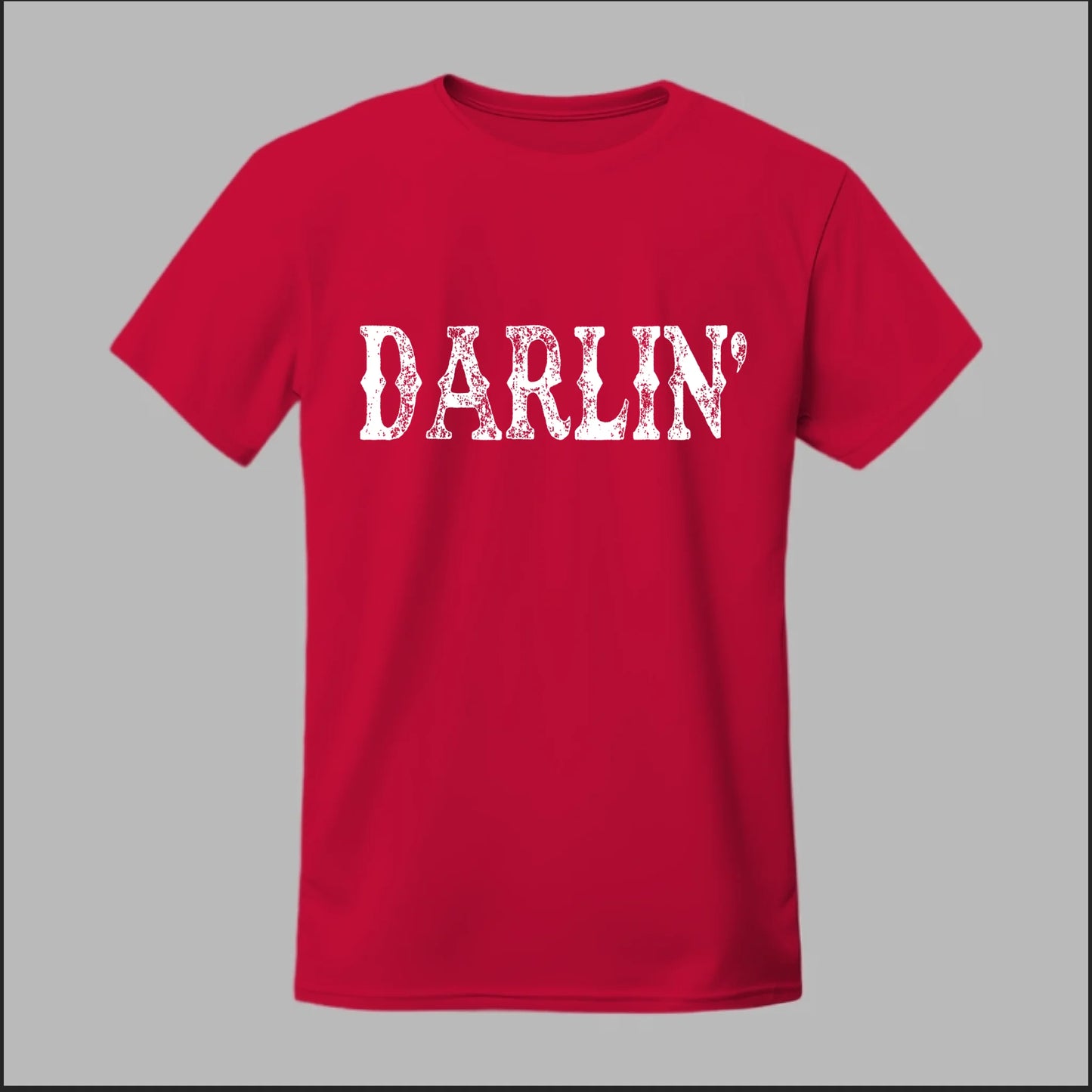 Darlin’ Distressed Western Design Tee