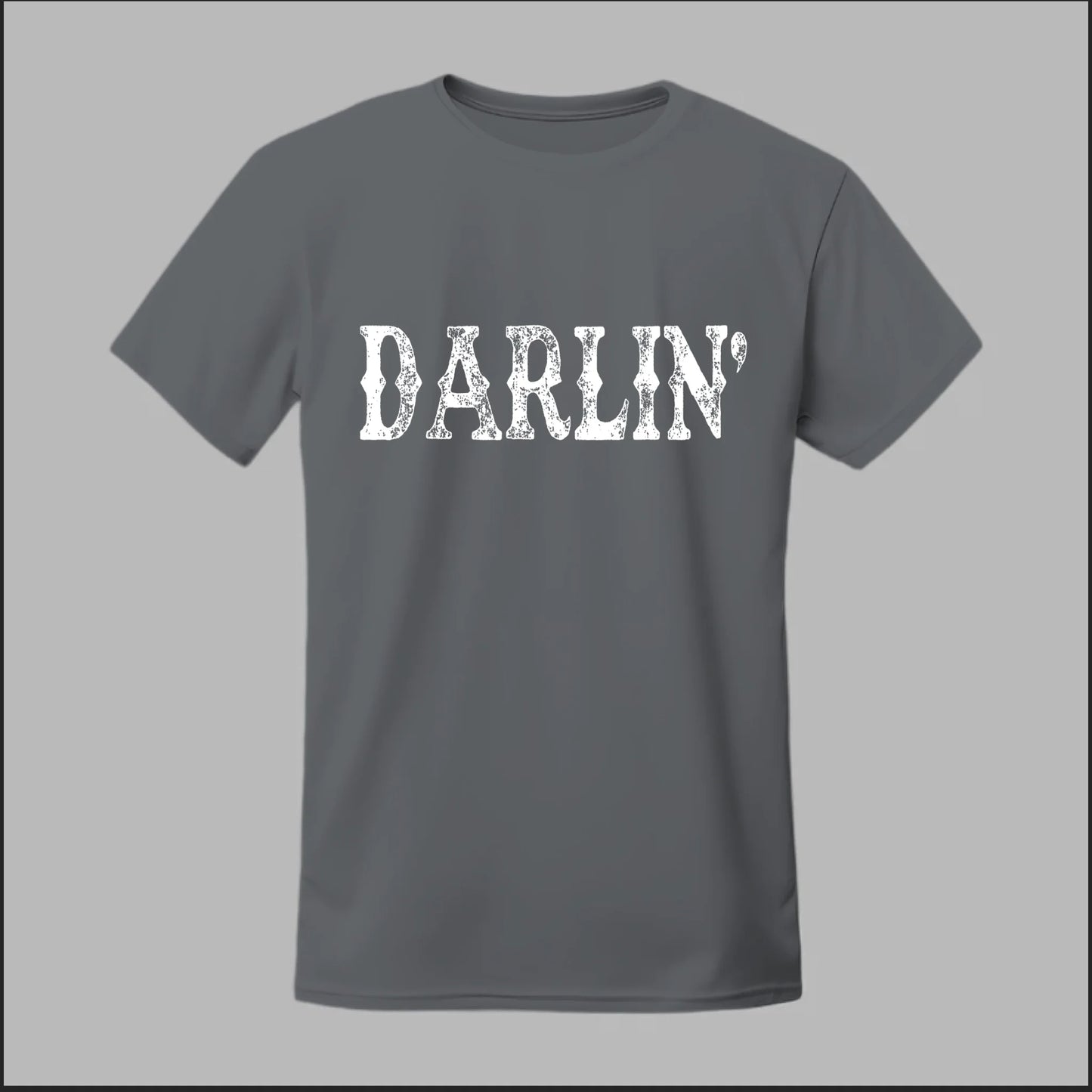 Darlin’ Distressed Western Design Tee