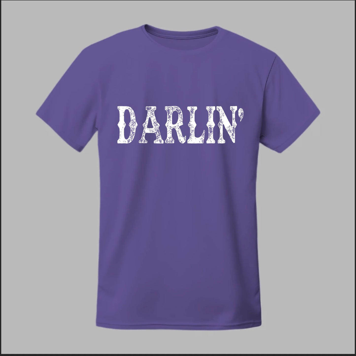 Darlin’ Distressed Western Design Tee