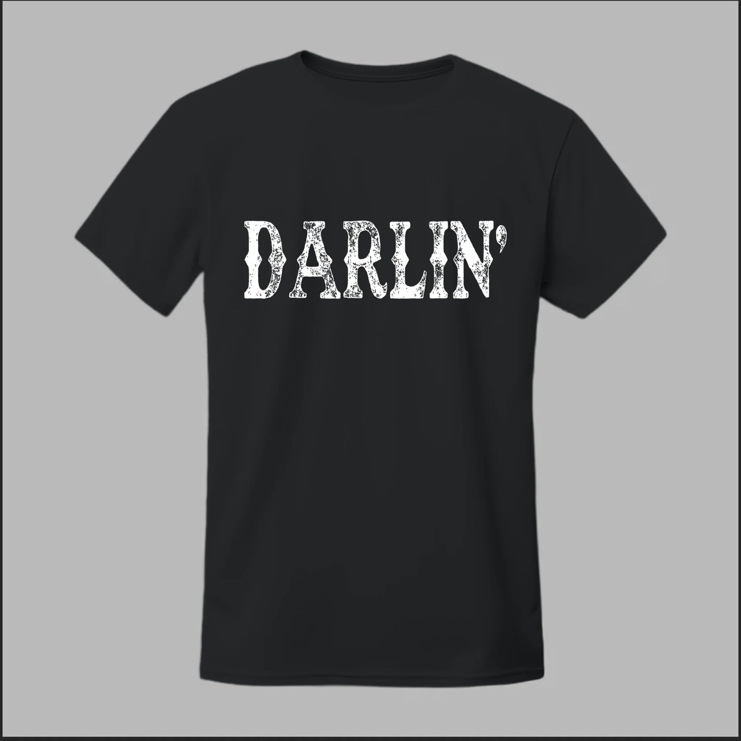 Darlin’ Distressed Western Design Tee