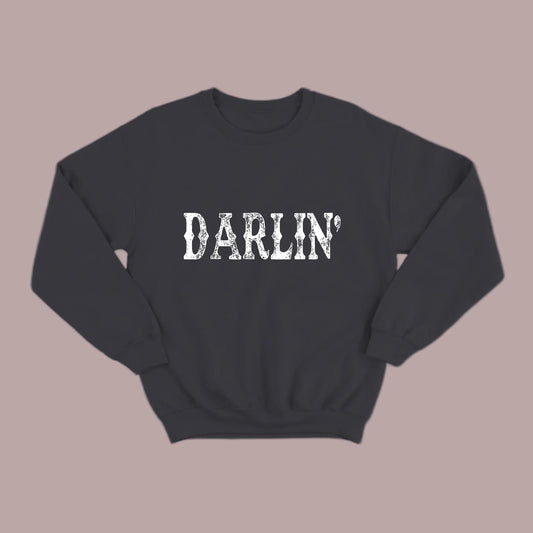 Darlin’ Distressed Western Design Sweatshirt