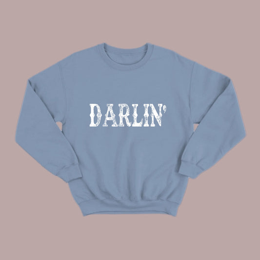 Darlin’ Distressed Western Design Sweatshirt