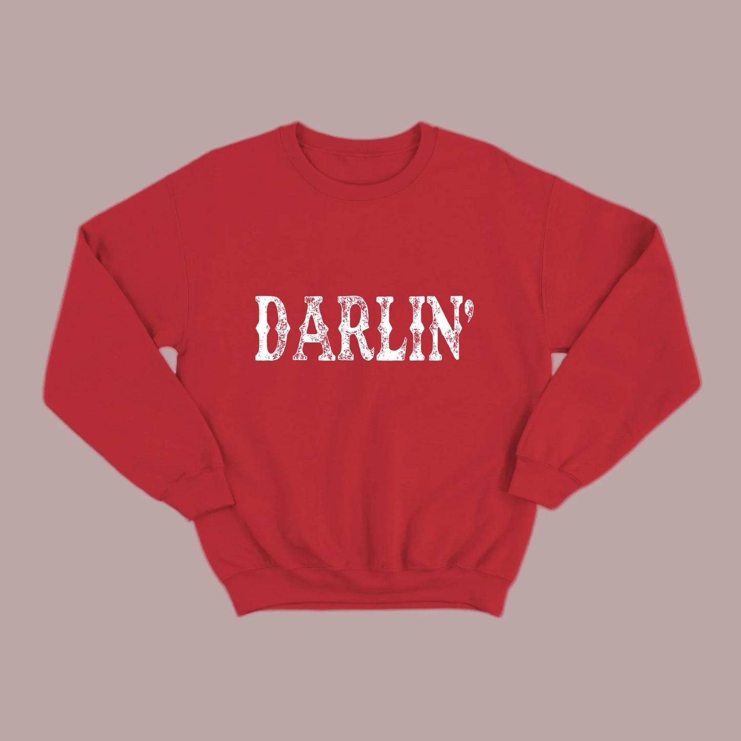 Darlin’ Distressed Western Design Sweatshirt