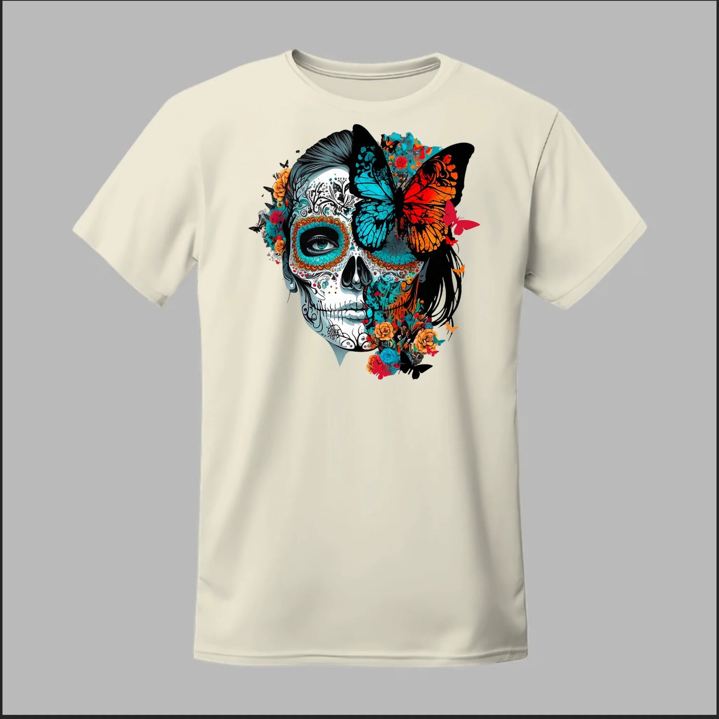 Día de los Muertos Sugar Skull & Butterfly Tee