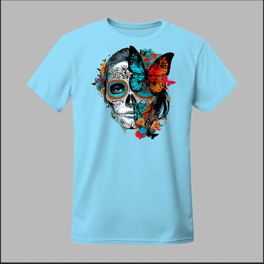 Día de los Muertos Sugar Skull & Butterfly Tee