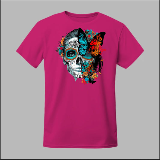 Día de los Muertos Sugar Skull & Butterfly Tee