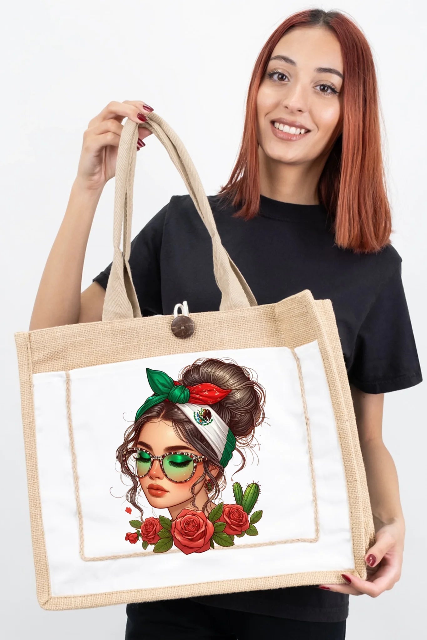Mexicana Style – Bandana, Roses & Shades Tote Bag