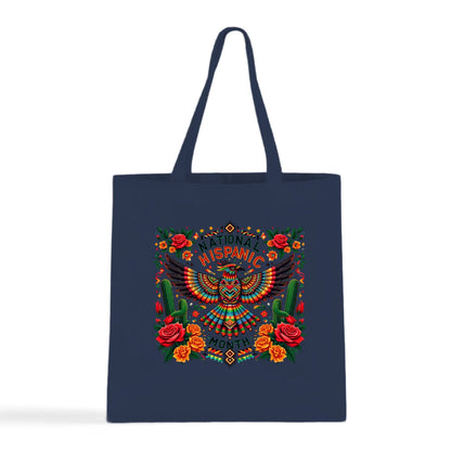 National Hispanic Heritage Month – Aztec Bird & Florals Tote Bag