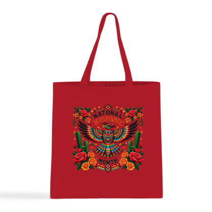 National Hispanic Heritage Month – Aztec Bird & Florals Tote Bag