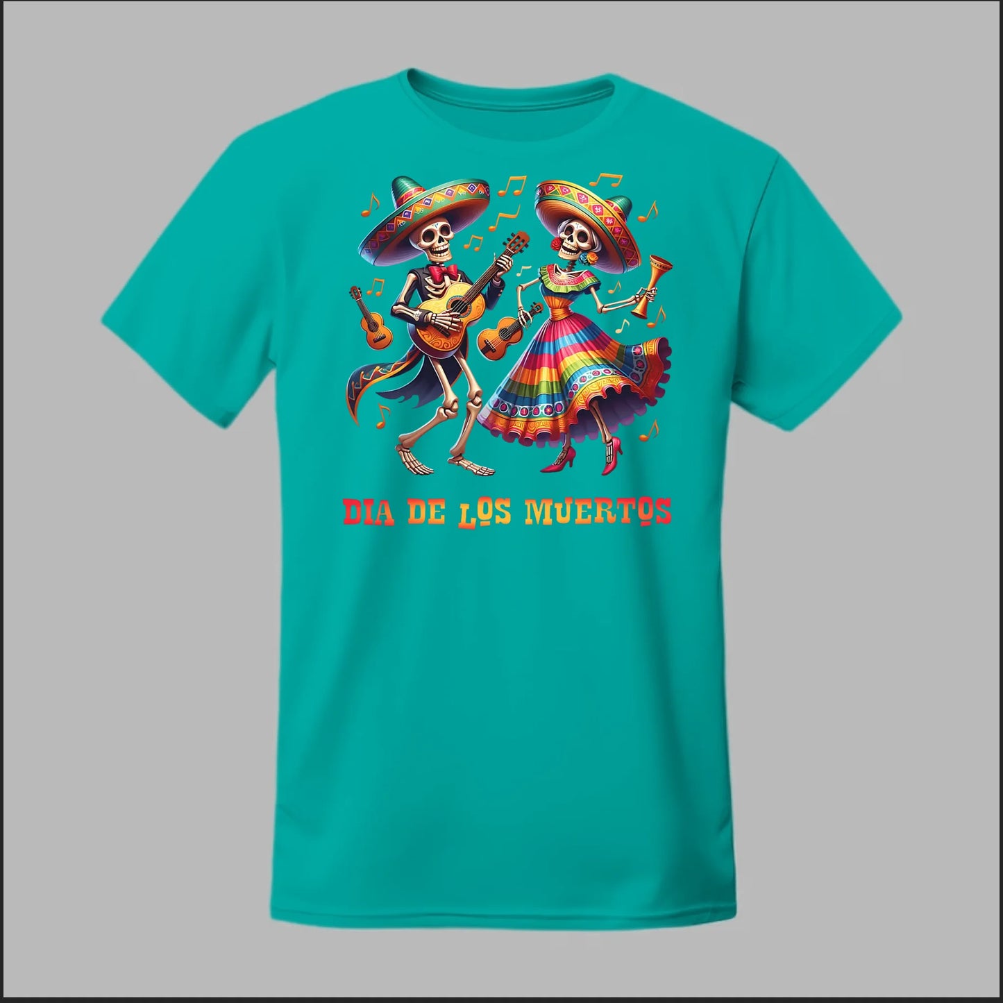 Día de los Muertos Fiesta Skeletons Tee