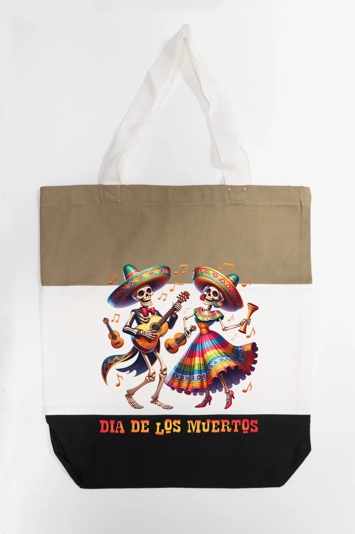 Día de los Muertos Fiesta Skeletons Tote Bag