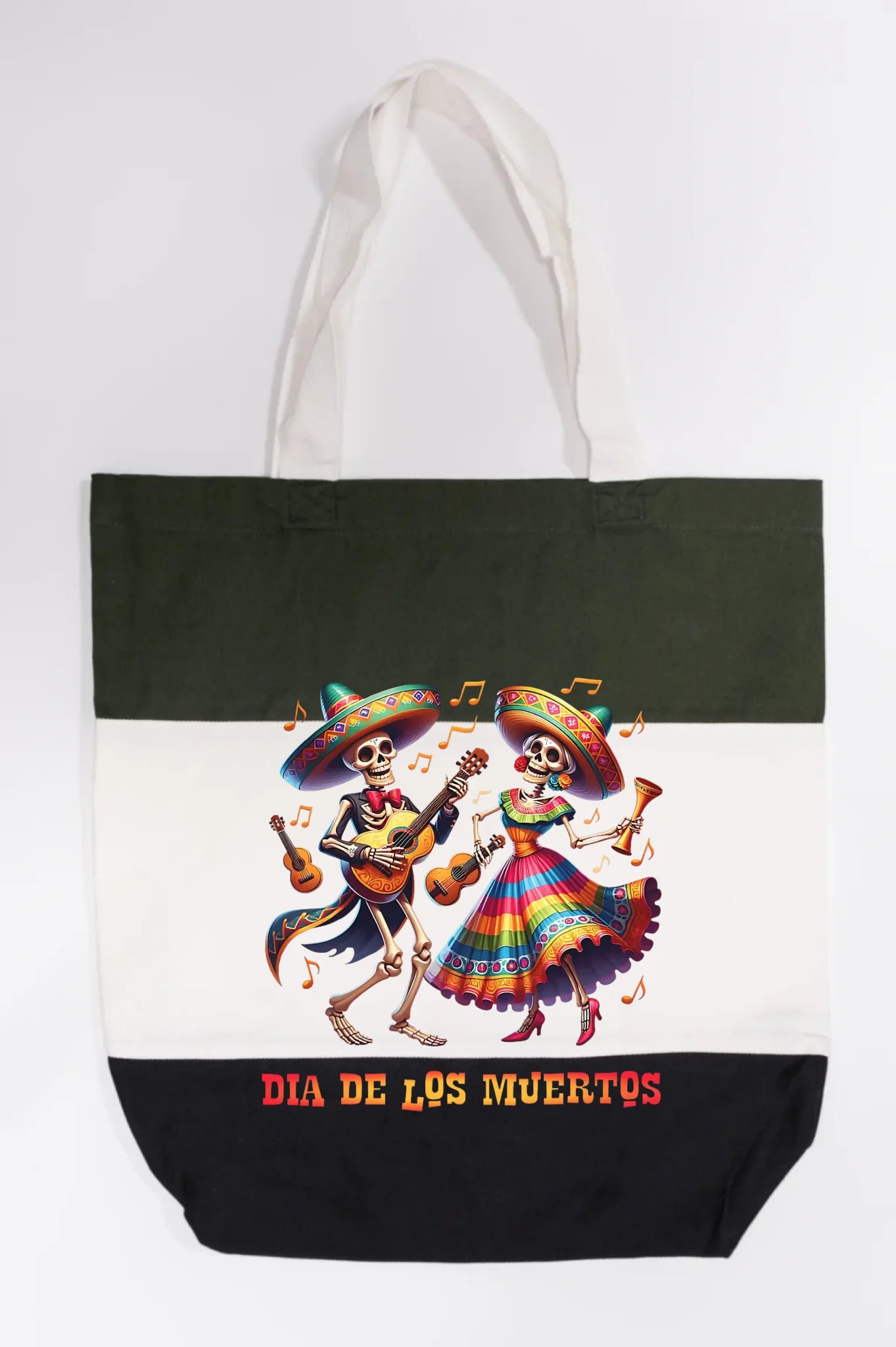 Día de los Muertos Fiesta Skeletons Tote Bag