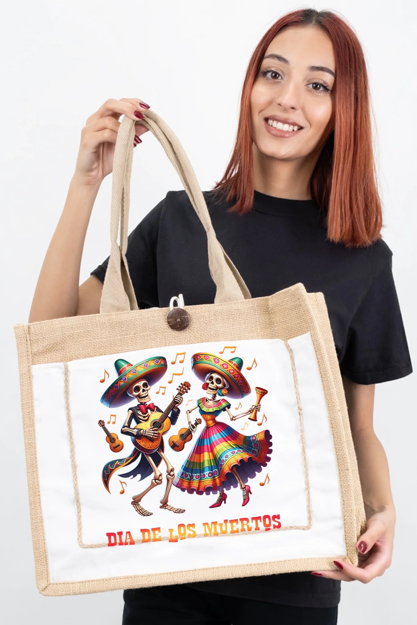 Día de los Muertos Fiesta Skeletons Tote Bag