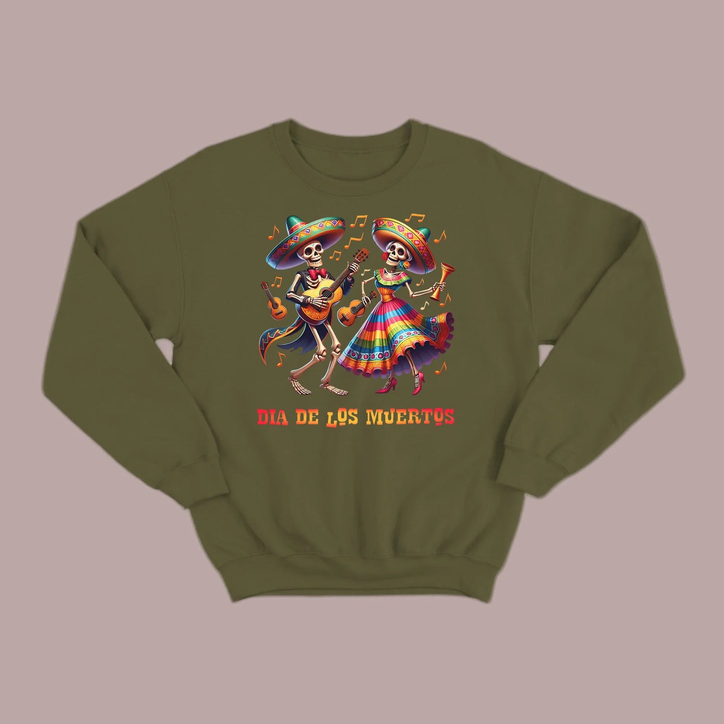 Día de los Muertos Fiesta Skeletons Sweatshirt