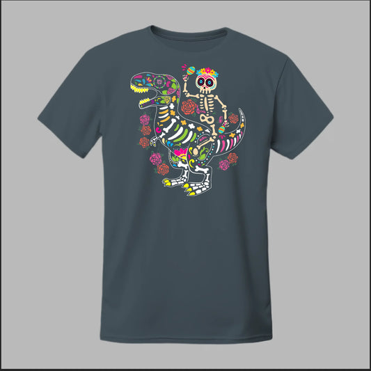 Día de los Muertos Dinosaurio Tee
