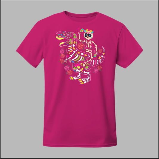 Día de los Muertos Dinosaurio Tee