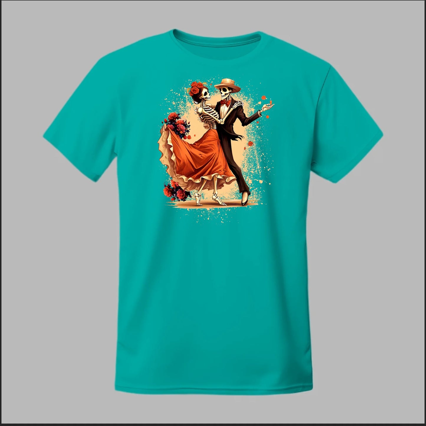 Día de los Muertos Dancing Skeletons Tee