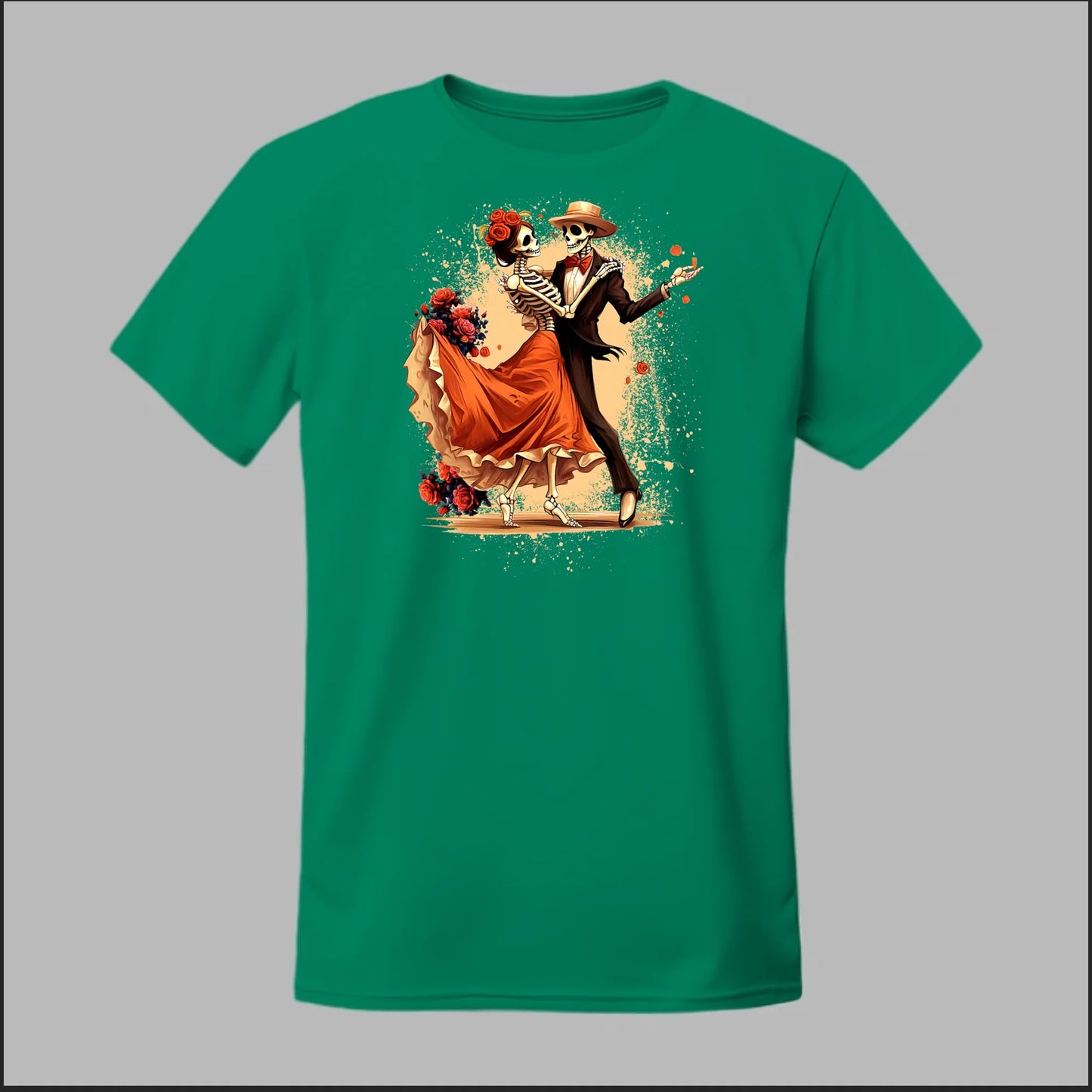Día de los Muertos Dancing Skeletons Tee
