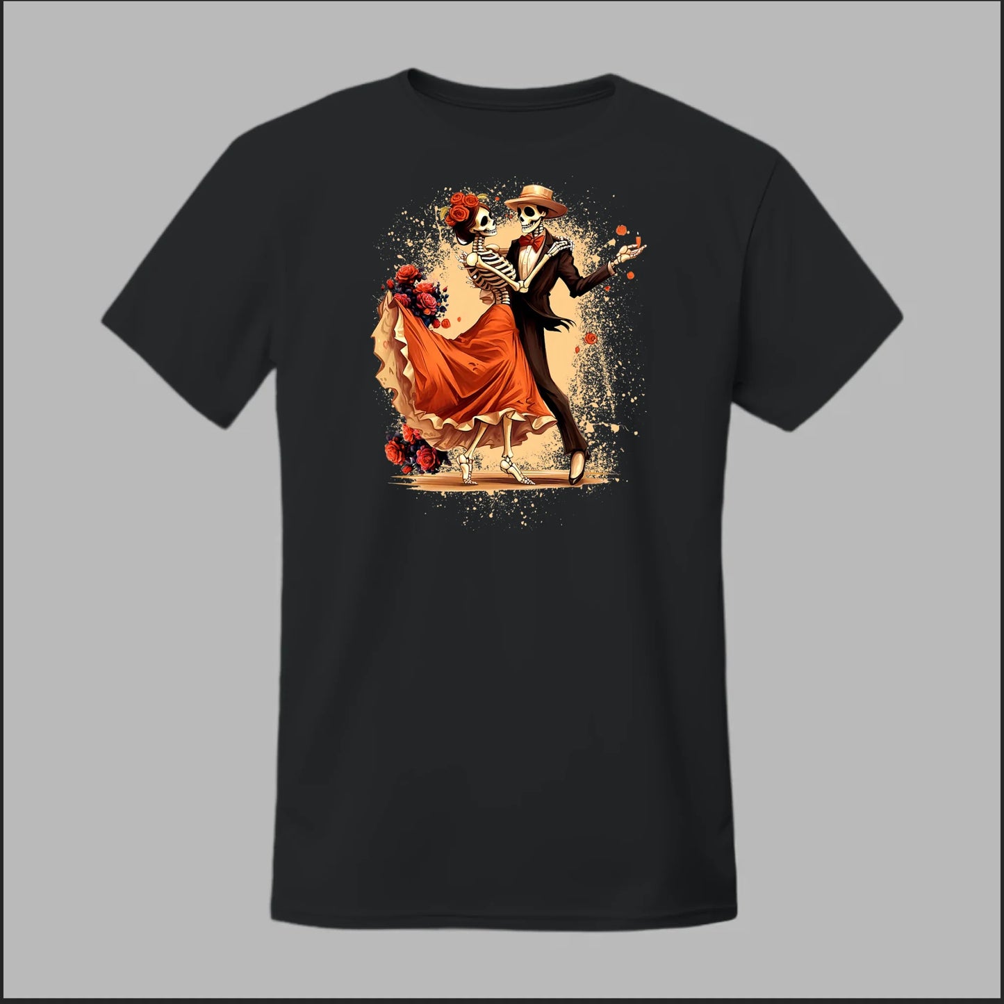 Día de los Muertos Dancing Skeletons Tee