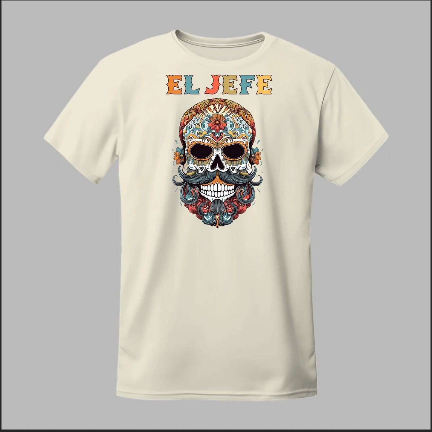 Día de los Muertos Mustache Tee