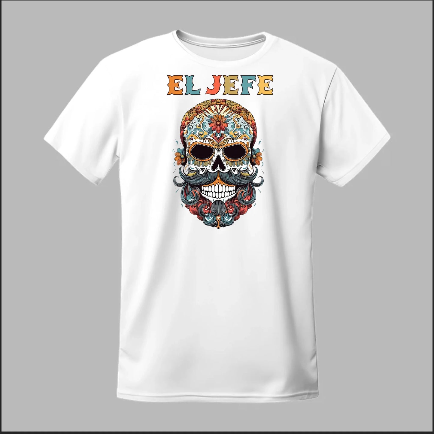 Día de los Muertos Mustache Tee