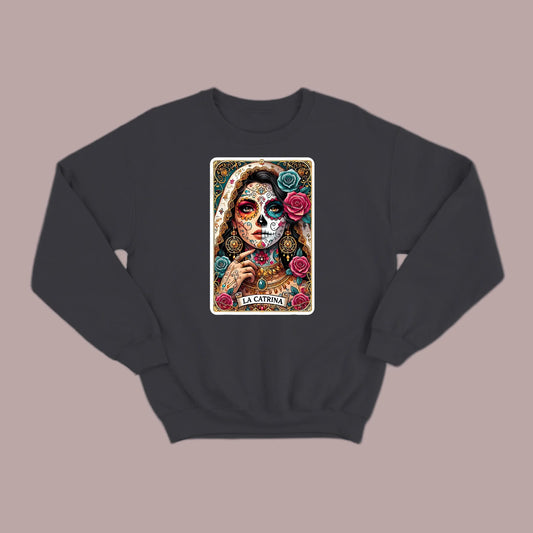 La Catrina Tarot Card Sweatshirt