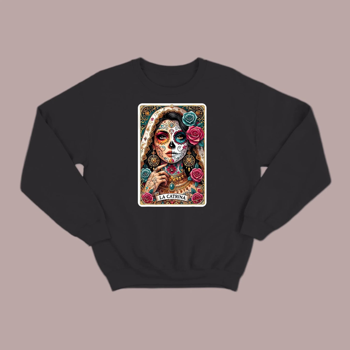 La Catrina Tarot Card Sweatshirt
